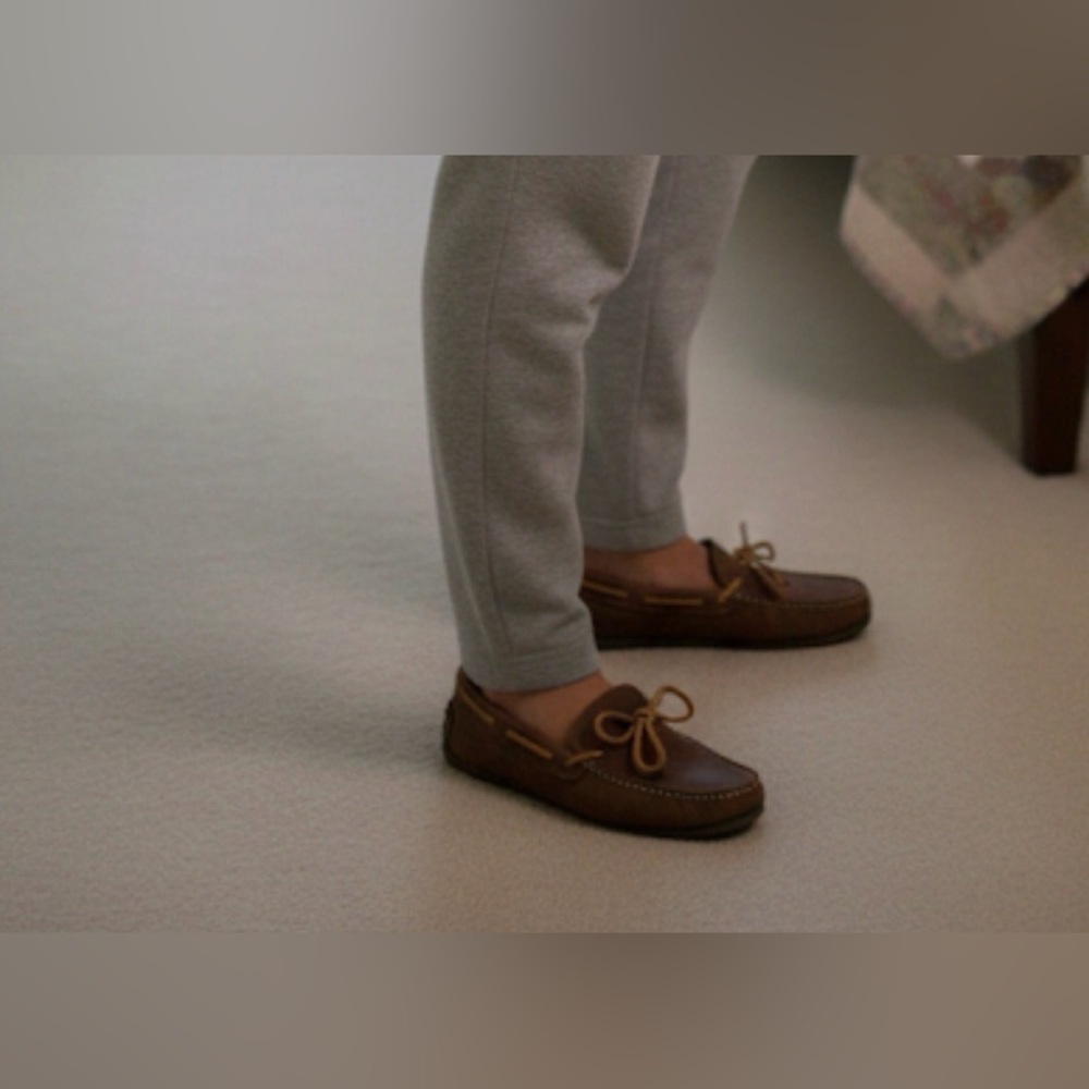 L.L.Bean Men's Sleepers Hand Sewn Slippers Flannel-Lined Sz 8M Longwear‎ Comfty